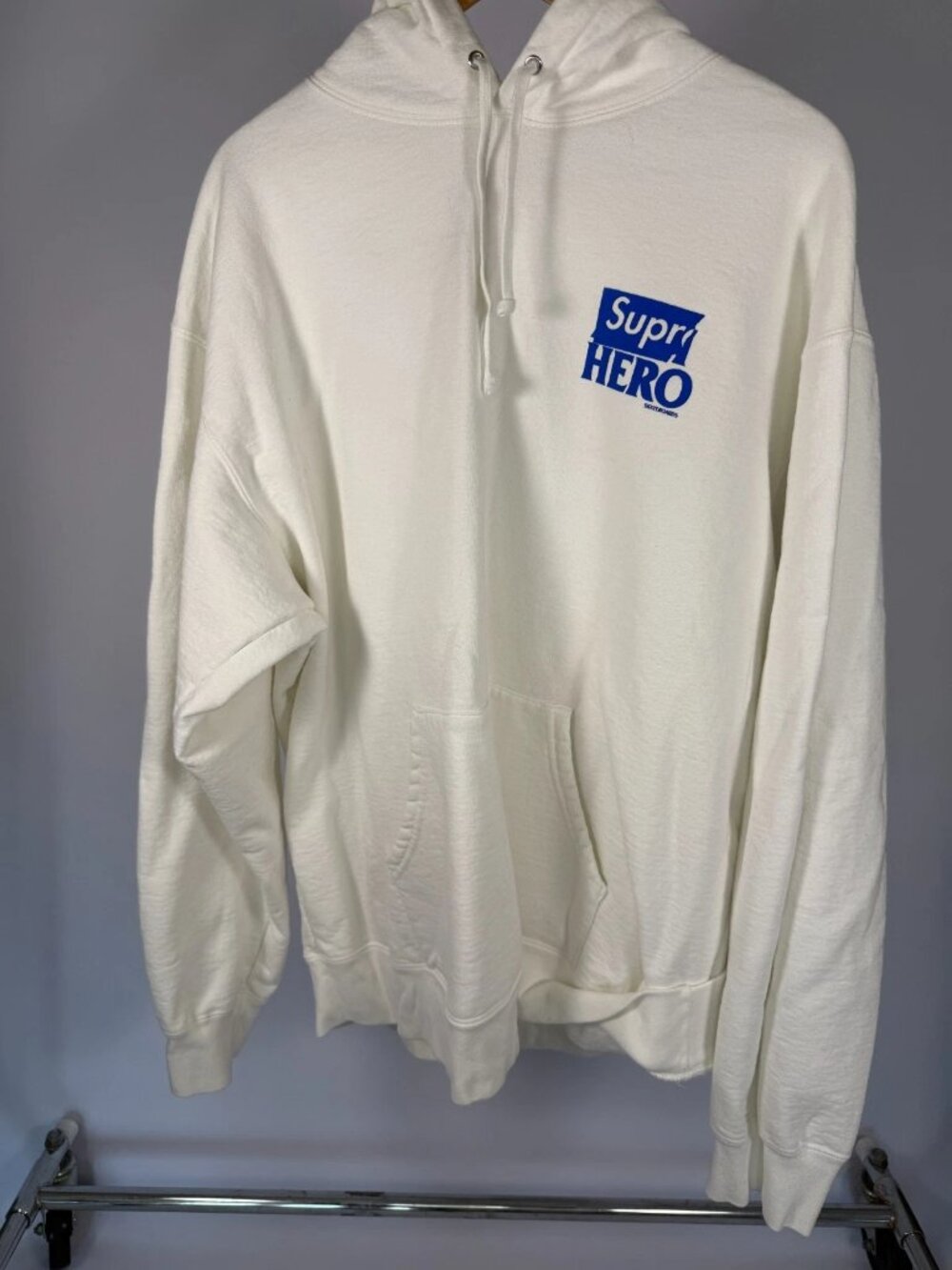 Supreme x ANTIHERO Pullover Hooded Sweatshirt White Size XXL